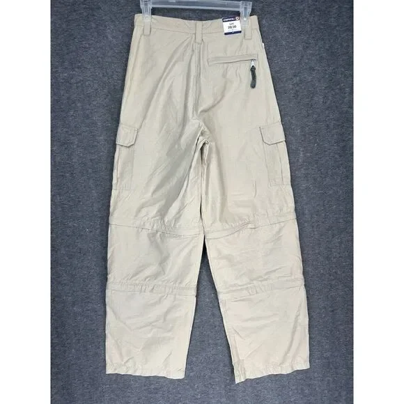 Vintage Aeropostale Cargo pants Mens 28x30‎ beige Convertible Baggy Y2K skater